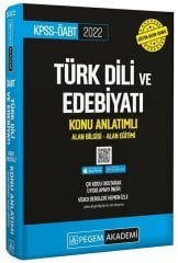 2022 ÖABT Türk Dili ve Edebiyatı Konu Anlatımlı Video Destekli Pegem Akademi Yayınları