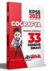 2023 KPSS Coğrafya Tamamı Çözümlü 33 Deneme Sınavı Hocawebde