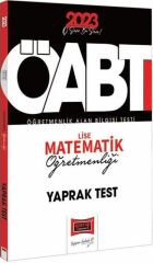 2023 ÖABT Lise Matematik Öğretmenliği Yaprak Test Yargı Yayınları