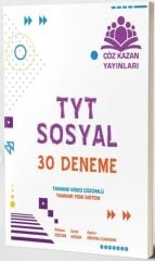 Çöz Kazan Yayınları TYT Sosyal 30 Deneme