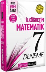 2024 KPSS ÖABT İlköğretim Matematik Öğretmenliği Tamamı Çözümlü 7 Deneme Pegem Yayınları