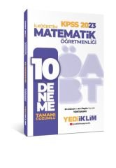 2023 ÖABT İlköğretim Matematik Öğretmenliği Tamamı Çözümlü 10 Deneme Yediiklim Yayınları