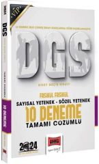 2024 DGS VIP Fasikül 10 Deneme Yargı Yayınları