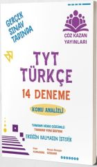 TYT Türkçe 14 lü Tamamı Video Çözümlü Denemeleri Çöz Kazan Yayınları