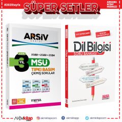 Marka Yayınları MSÜ Son 3 Yıl ARŞİV Serisi Tıpkı Basım Çıkmış Sorular ve AKM Dil Bilgisi Soru Bankası Seti 2 Kitap