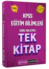 2022 KPSS Eğitim Bilimleri Konu Anlatımlı Tek Kitap Pegem Yayınları