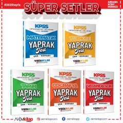 Yediiklim Yayınları 2026 KPSS Ortaöğretim Ön Lisans Yaprak Test Seti 5 Kitap