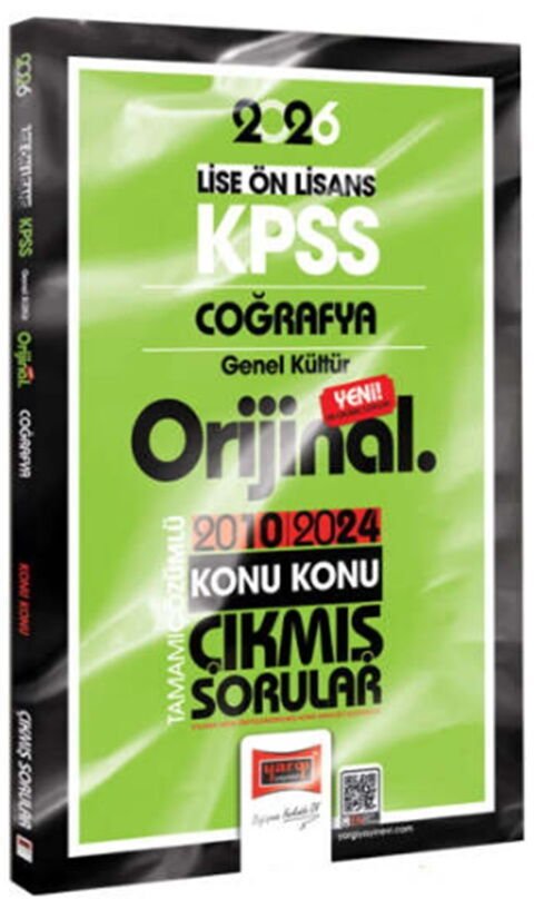 2026 KPSS Lise Önlisans Coğrafya Orijinal 2010 2024 Konu Konu Çıkmış Sorular Yargı Yayınları
