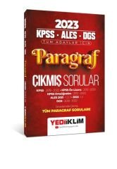 2023 KPSS ALES DGS Paragraf Çıkmış Sorular Yediiklim Yayınları