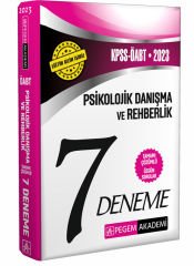 2023 ÖABT Psikolojik Danışma ve Rehberlik 7 Deneme Pegem Yayınları