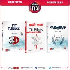 3D TYT Türkçe ve Paragraf ile AKM Dil Bilgisi Soru Bankası Seti 3 Kitap