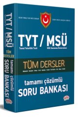 TYT MSÜ Tüm Dersler Çözümlü Soru Bankası Editör Yayınları