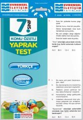 7. Sınıf Türkçe Konu Özetli Yaprak Test Evrensel İletişim Yayınları