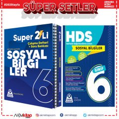 Örnek Akademi 6.Sınıf Süper İkili Sosyal ve Haftalık Değerlendireme Deneme Sınavı Seti 3 Kitap