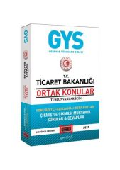 Ticaret Bakanlığı GYS Ortak Konular (Tüm Unvanlar İçin) Konu Özetli Açıklamalı Ders Notları - Çıkmış ve Çıkması Yargı Yayınları