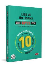 KPSS Lise ve Önlisans 10 Deneme Data Yayınları