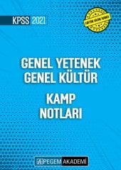 2021 KPSS Genel Yetenek Genel Kültür Kamp Notları Pegem Akademi Yayınları