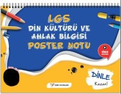 LGS Din Kültürü ve Ahlak Bilgisi Poster Notu Veri Yayınları