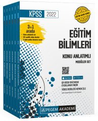 2022 KPSS Eğitim Bilimleri Konu Anlatımlı Modüler Set Pegem Yayınları