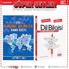 Apotemi TYT Sosyal Bilimler Konu Özetli ve AKM Dil Bilgisi Soru Bankası Seti 2 Kitap