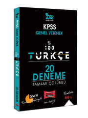 2022 KPSS Türkçe 100 de 100 20 Deneme Yargı Yayınları