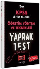 2022 KPSS Eğitim Bilimleri Öğretim Yöntem ve Teknikleri Yaprak Test Yargı Yayınları