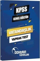 KPSS Genel Kültür Vatandaşlık Yaprak Test Doktrin Yayınları