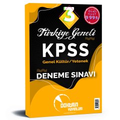 KPSS Genel Kültür  Yetenek Türkiye Geneli 3 Deneme Sınavı Doktrin Yayınları