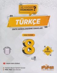 8. Sınıf Türkçe Ünite Değerlendirme Sınavı Spoiler Yayınları