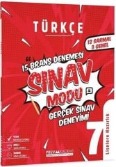 7. Sınıf Türkçe Sınav Modu 15 Deneme Pruva Akademi