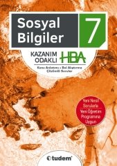 7. Sınıf Sosyal Bilgiler Kazanım Odaklı HBA Tudem Yayınları