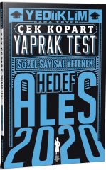 2020 ALES Sözel Sayısal Yetenek Çek Kopart Yaprak Test  Yediiklim Yayınları