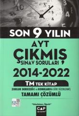 AYT Tek Kitap Son 9 Yılın Çıkmış Soruları Çap Yayınları