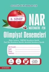 6. Sınıf Nar Matematik Fen Olimpiyat Denemeleri Altın Nokta Yayınları