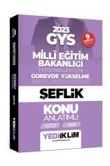 2023 GYS MEB Milli Eğitim Bakanlığı Şeflik Konu Anlatımlı Yediiklim Yayınları