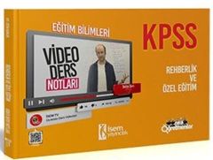 2021 KPSS Eğitim Bilimleri Rehberlik ve Özel Eğitim Video Ders Notları İsem Yayınları