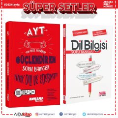 Ankara Yayıncılık AYT Türk Dili ve Edebiyatı ile AKM Dil Bilgisi Soru Bankası Seti 2 Kitap