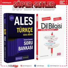 Pegem ALES Türkçe Sözel Mantık ve AKM Dil Bilgisi Soru Bankası Seti 2 Kitap