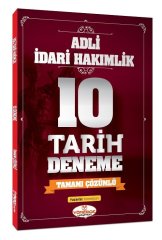 Adli İdari Hakimlik Tarih 10 Deneme Çözümlü Yönerge Yayınları