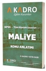 KPSS A Grubu Maliye Konu Anlatımlı A Kadro Yayınları