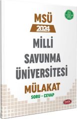 2024 MSÜ Milli Savunma Üniversitesi Mülakat Soru Cevap Data Yayınları