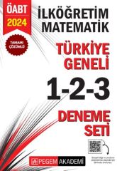 2024 KPSS ÖABT İlköğretim Matematik Tamamı Çözümlü Türkiye Geneli 1-2-3 Deneme Seti Pegem Yayınları
