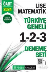 2024 KPSS ÖABT Lise Matematik Tamamı Çözümlü Türkiye Geneli 1-2-3 Deneme Seti Pegem Yayınları