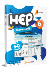 6. Sınıf Haftalık HEP Matematik 40 Deneme Hiper Zeka