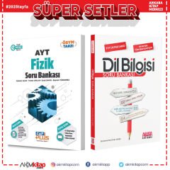 Çap Yayınları AYT Fizik ve AKM Dil Bilgisi Soru Bankası Seti 2 Kitap