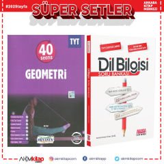 Okyanus TYT 40 Seans Geometri ve AKM Dil Bilgisi Soru Bankası Seti 2 Kitap