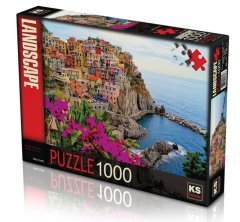 KS Games Village of Manarola Sahilde Bir Şehir 1000 Parça Puzzle