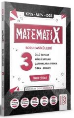 KPSS ALES DGS MatematiX Soru Fasikülleri 3 Benim Hocam Yayınları