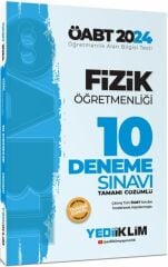 2024 ÖABT Fizik Öğretmenliği Tamamı Video Çözümlü 10 Deneme Sınavı Yediiklim Yayınları