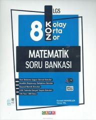 8. Sınıf Matematik KOZ Tatlı Sert Soru Bankası Gama Okul Yayınları